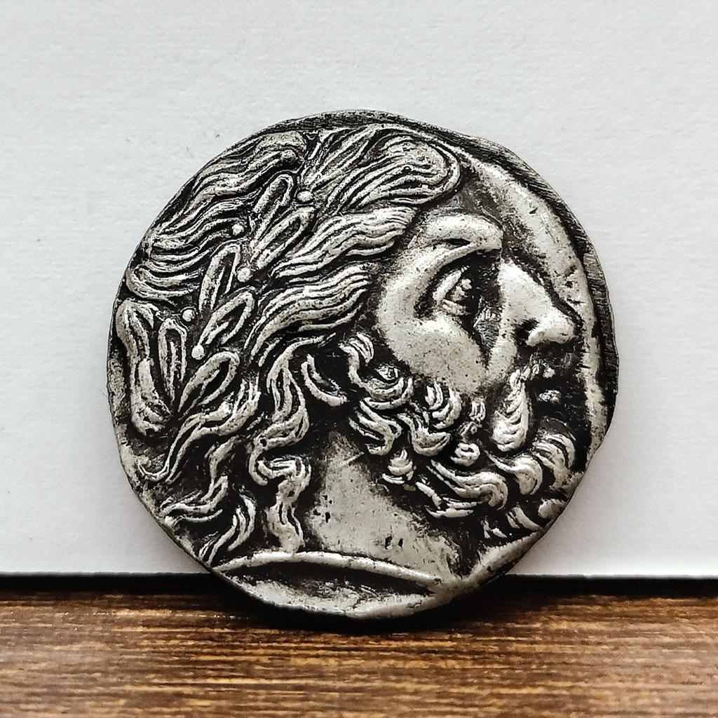 Zeus Ancient Greek Silver Coins, Olympus, Torch of the Gods, Coins, Carvings, Homeric Gifts, Christmas Gift, Stocking Stuffers