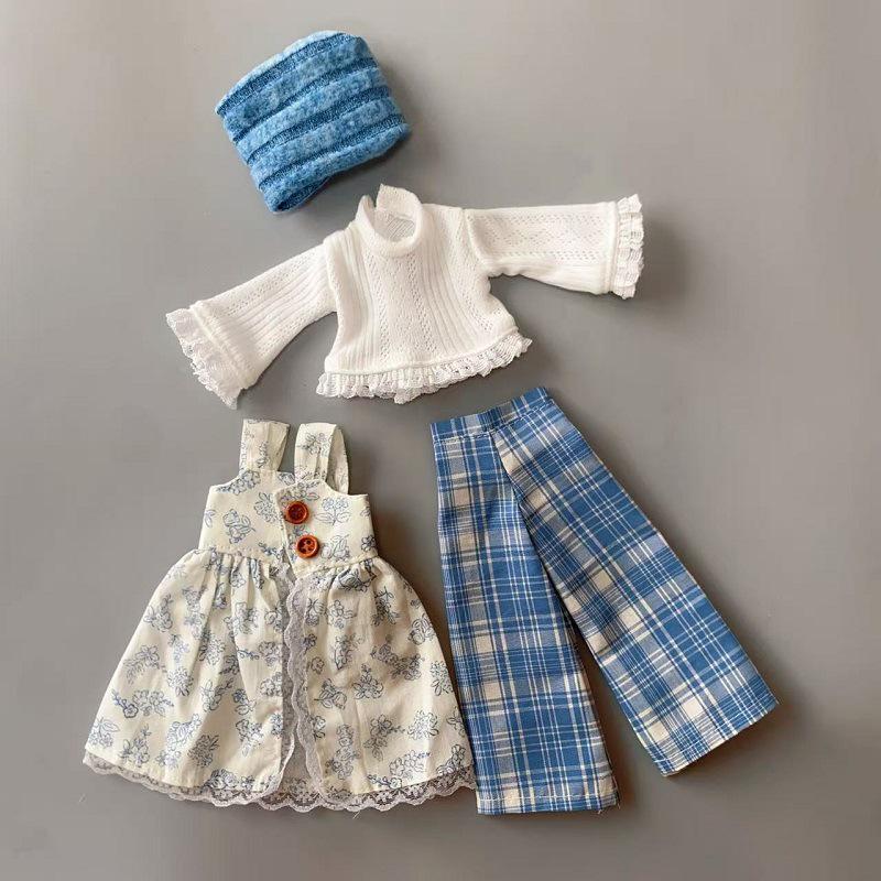 6-Minute BJD Doll Clothes for Akagi, GL, Gungun, Ghost Mom Dolls - 30cm Lolita Dress-Up Outfit