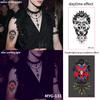 UV Reactive Water Transfer Temporary Tattoos Glow-in-the-Dark for Night Parties Sexy Style for Face Body Application Paper