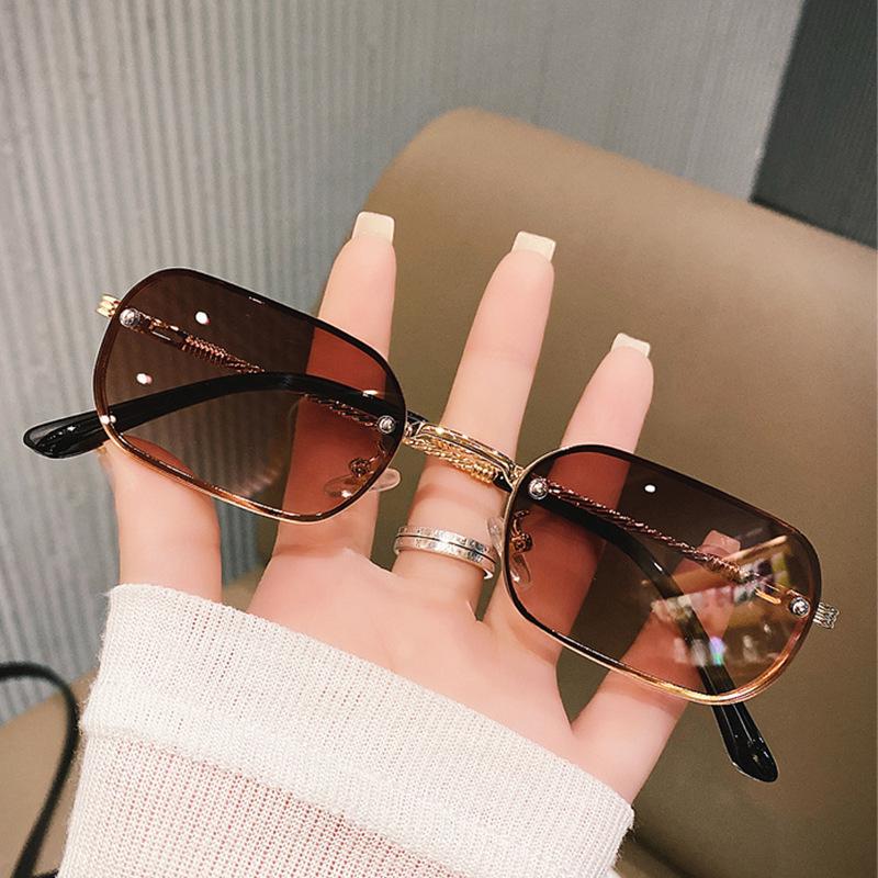 

Retro Small Rectangle Sunglasses Women Sexy Retro Sun Glasses Brand Designer Vintage Metal Eyeglasses Eyewear Female Oculos