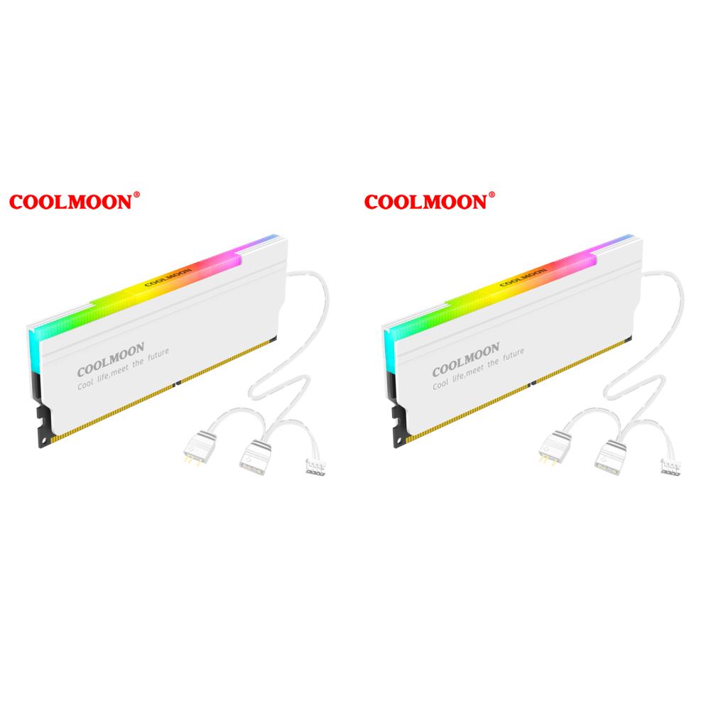 1-4PCS RAM Memory Heat Sink Cooler 5V 3Pin ARGB Addressable Cooling Vest Heatsink Radiator For DDR3 DDR4 DDR5 Desktop PC Memory