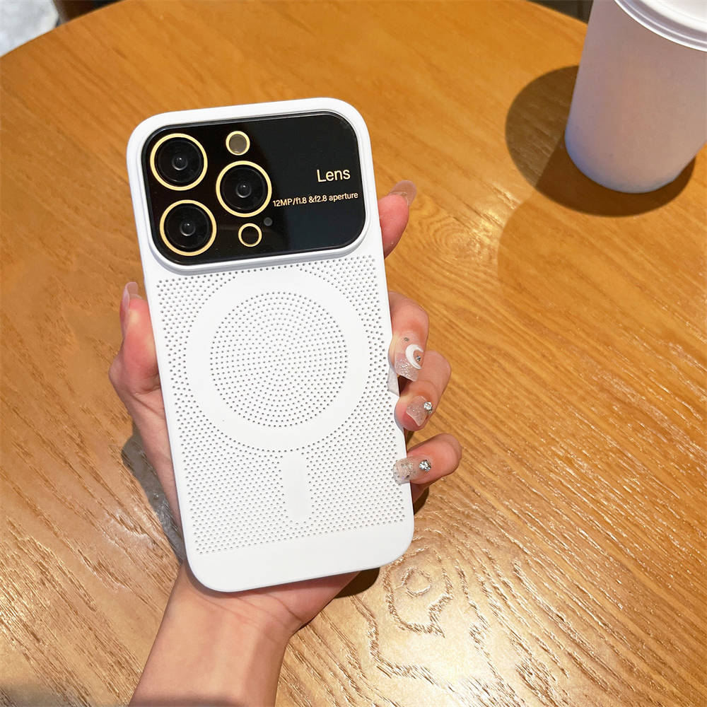 Disiparea căldurii de răcire pentru husă Magsafe pentru iPhone 13 14 Pro Max 12 Pro 11 14Plus Film complet pentru cameră, metal, capac dur ultra subțire