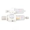 Air Filter Regulator Lubricator Combo G1/4in Inlet Outlet Pneumatic Tool Air Pressure Regulator Water Oil Separator
