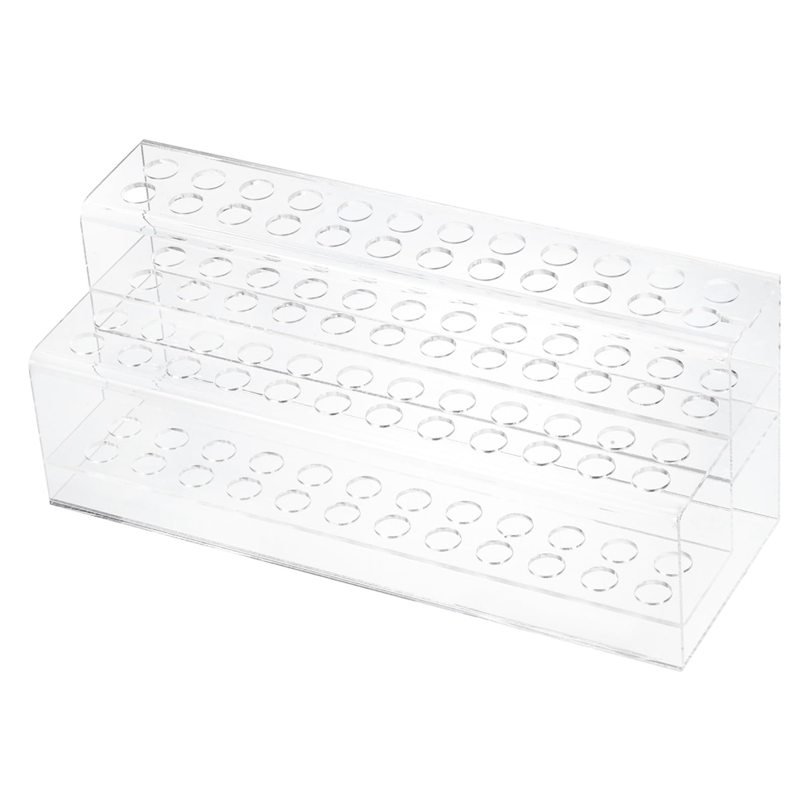 uxcell Пластиковый Держатель для Ручек, Акриловый Стенд-Дисплей для Ручек на 48 Мест, Прозрачный Стенд-Дисплей для Карандашей, Органайзер-Стойка для Кистей для Макияжа для Дома, Офиса и Магазина