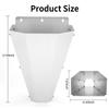 Galvanized Steel Chicken Restraining Cone Easy To Clean Flat-Back Poultry Killing Cone for Chickens Broilers Roasters