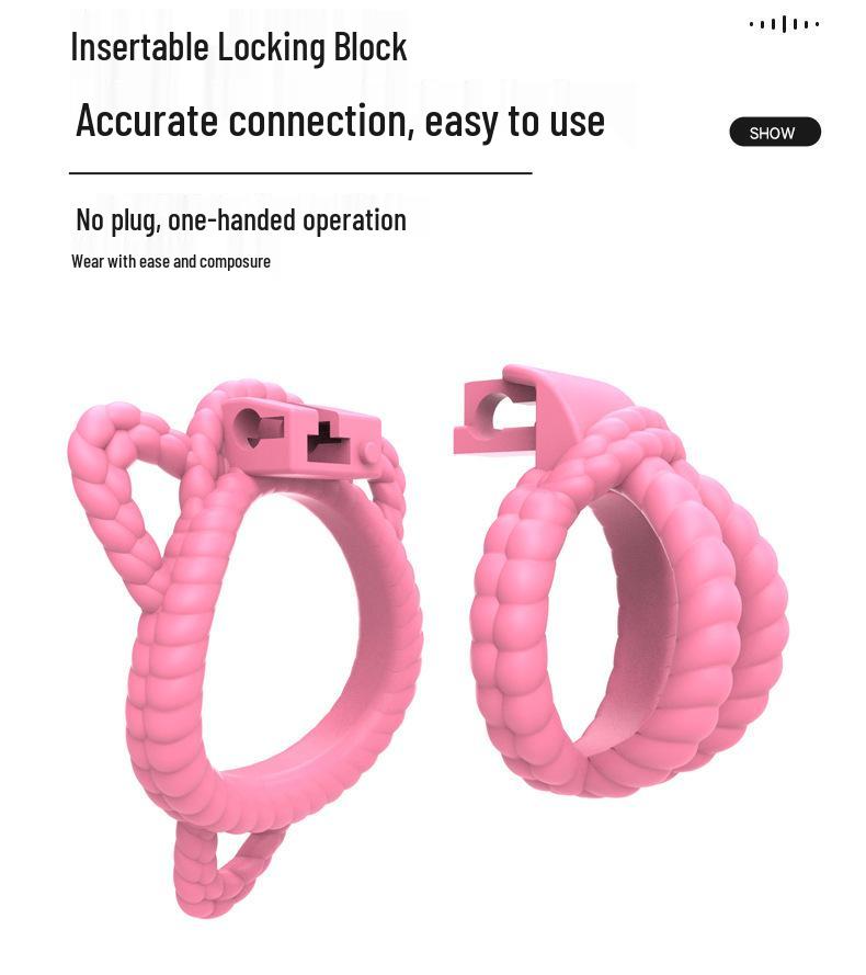 Men's Full Body Bondage Kit with Rope, Chastity Lock, and Pot Lid for Cross-Dressers - Erotic Outdoor Training Supplies