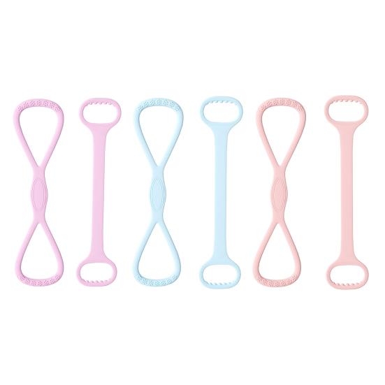 Figure 8 Fitness Resistance Band Anti-slip Silicone 25/35Lbs Men Women Arm Shoulder Stretch Strength Training Exercise Elastic Strap Tension Rope