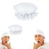 Women Lace Brimmed Caps Perfect for Theme Party Dress Maid Cosplay Props White Hat Nurse Headdress Maid Cosplay Props