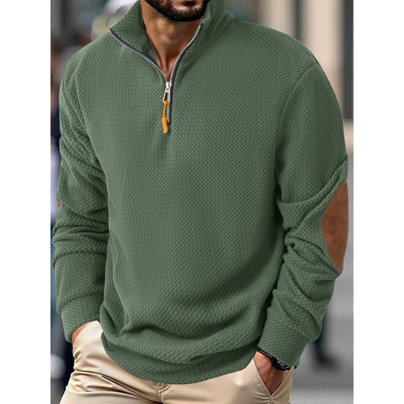 New Men's Outdoor Jacket Corduroy Casual Stand Collar Long Sleeve Sweatshirt