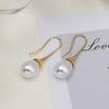 Elegant and Fashionable Women's Water Drop Imitation Pearl Earrings Wedding Jewelry Birthday Gifts