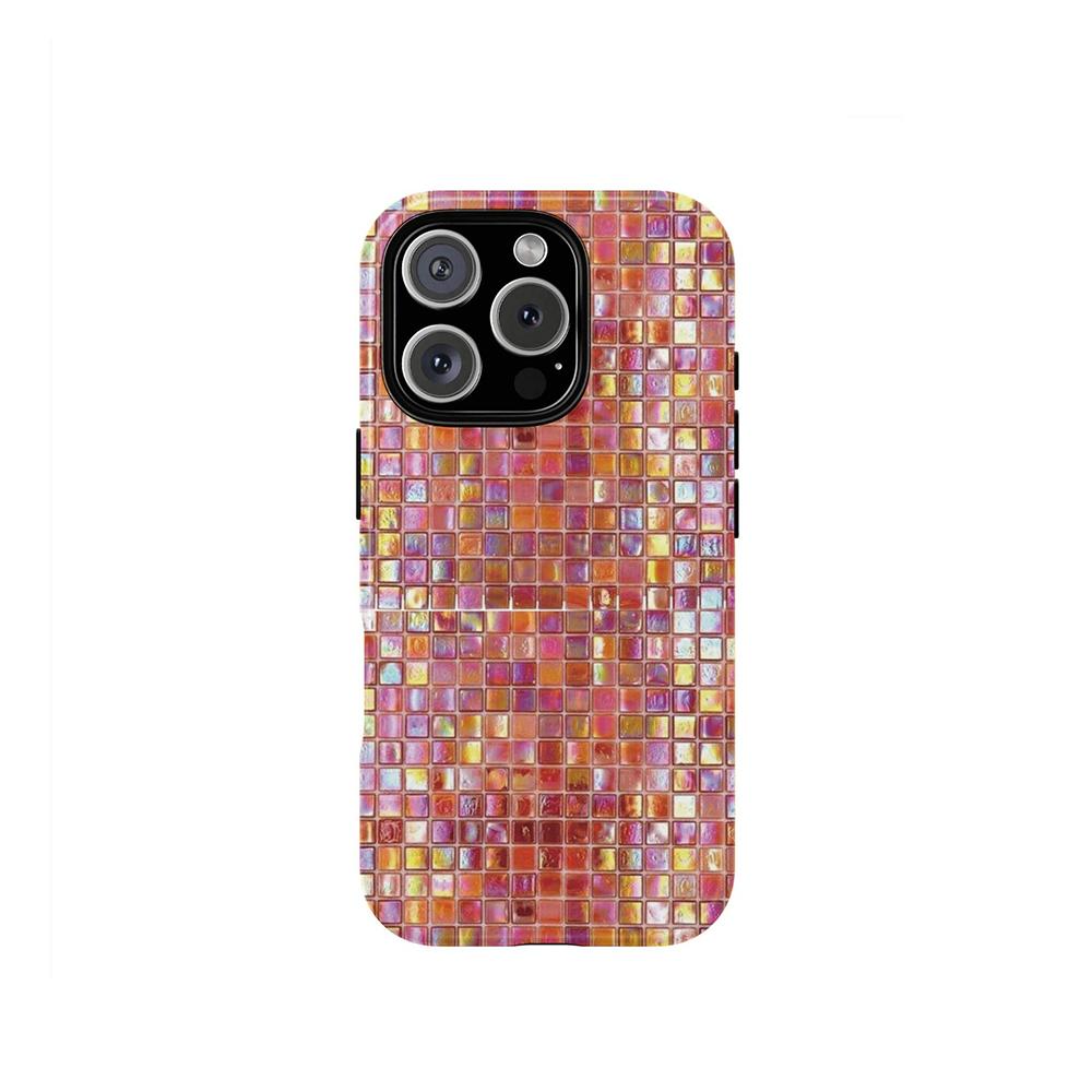 

Роскошный минималистичный черный чехол Clmj в горошек для iPhone 17 16 15 14 13 12 11 X Air Pro Max Plus Двухслойная задняя крышка iPhone 14