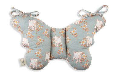 Anti-Shock Pillow Butterfly Vintage Animals Sky_Blue