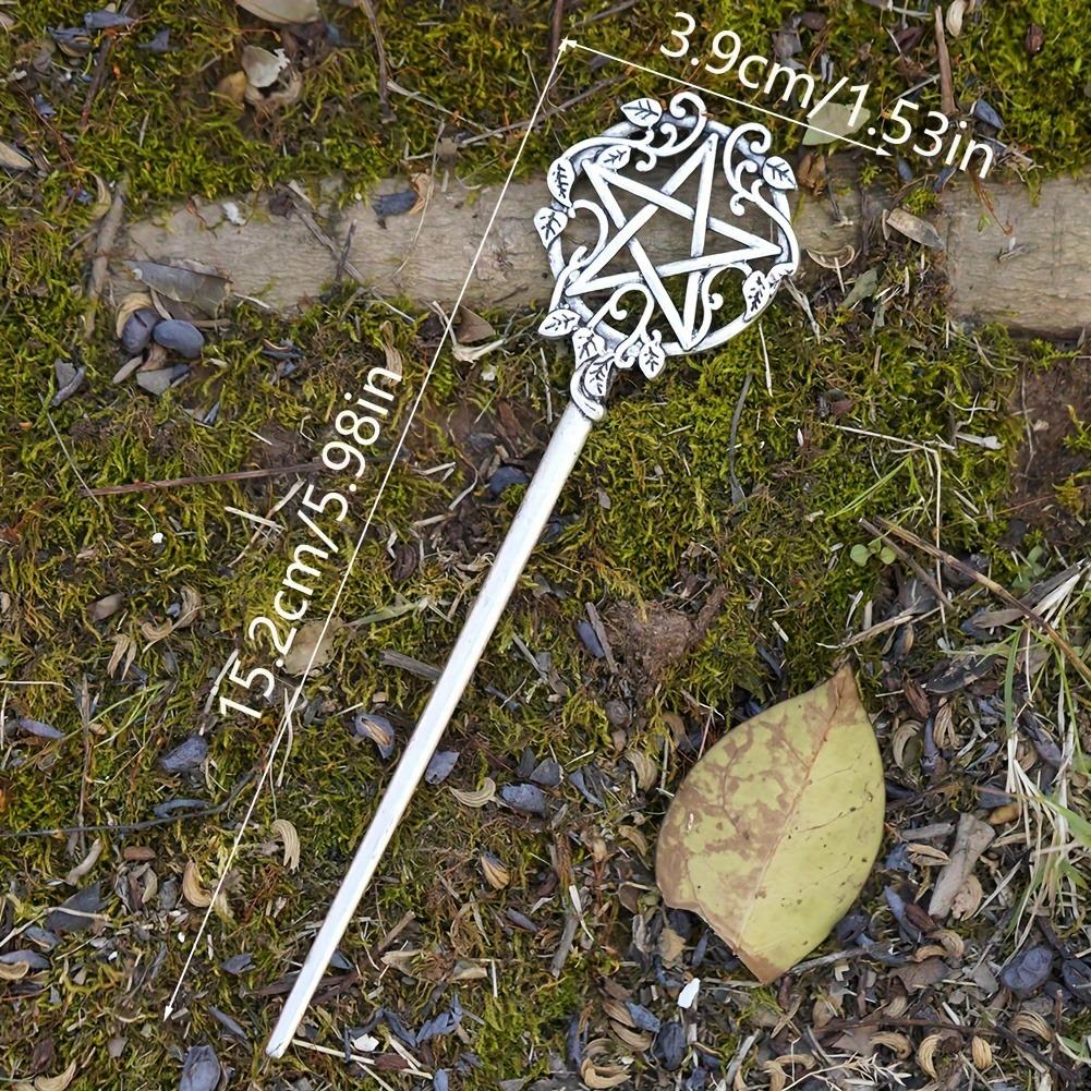 Punk Style Niche Personality Pentagonal Star Leaf Shaped Female Plate Retro Hairpin High-end Feel Banquet Party Fashion Headwear
