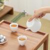 Nanshan Mr. Mutton-Fat Jade Glaze Gongfu Teapot