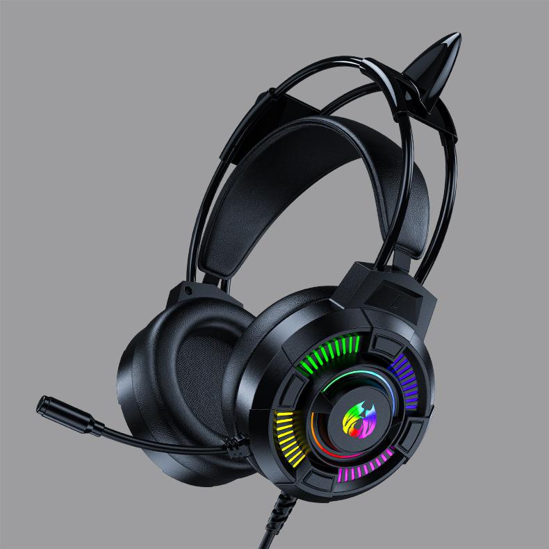 

H81 Гарнитура Настольные наушники для киберспорта Игровая гарнитура Проводная гарнитура для ноутбука Электронная гарнитура