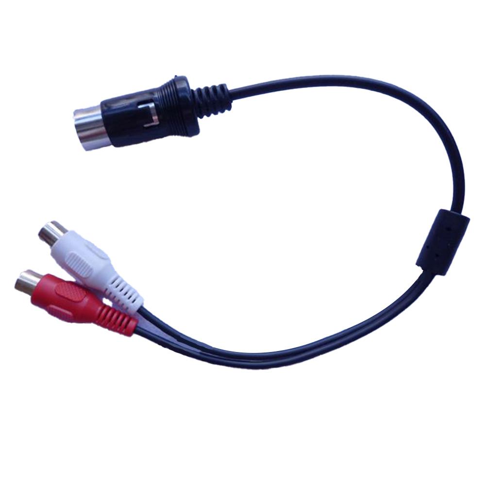Car Audio For RCA To 13 Pin Cable AUX Audio Adapter For Kenwood CD Player Auto Parts Installation, Replacement