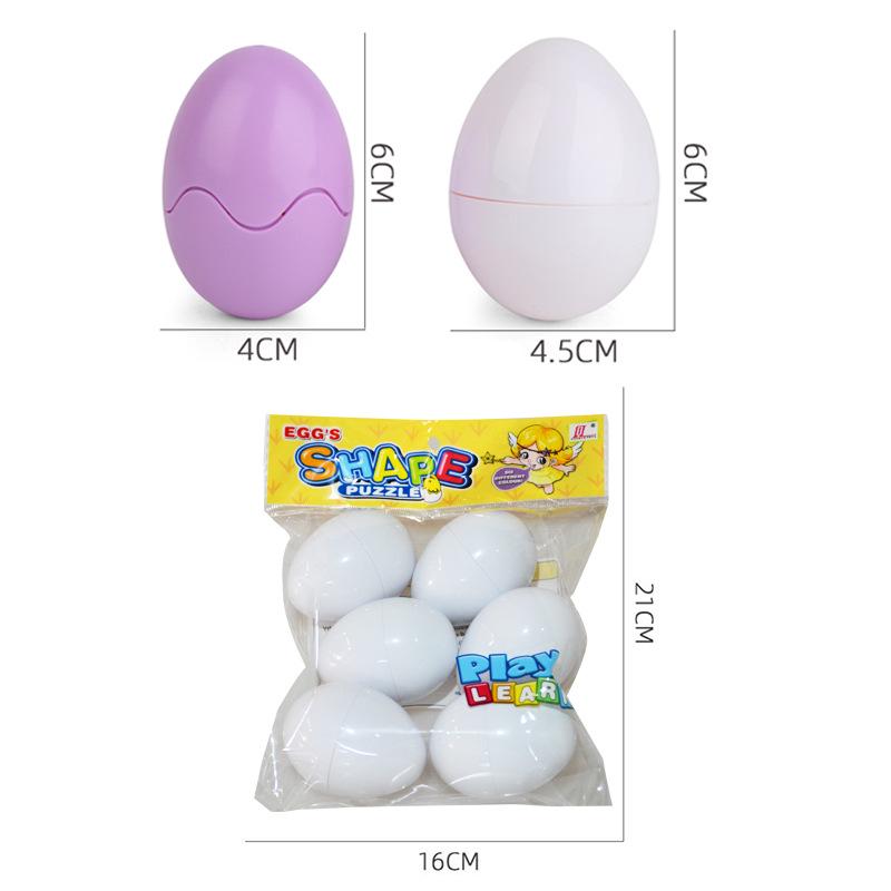 Early Education Children's Stackable Shape and Color Matching Eggs