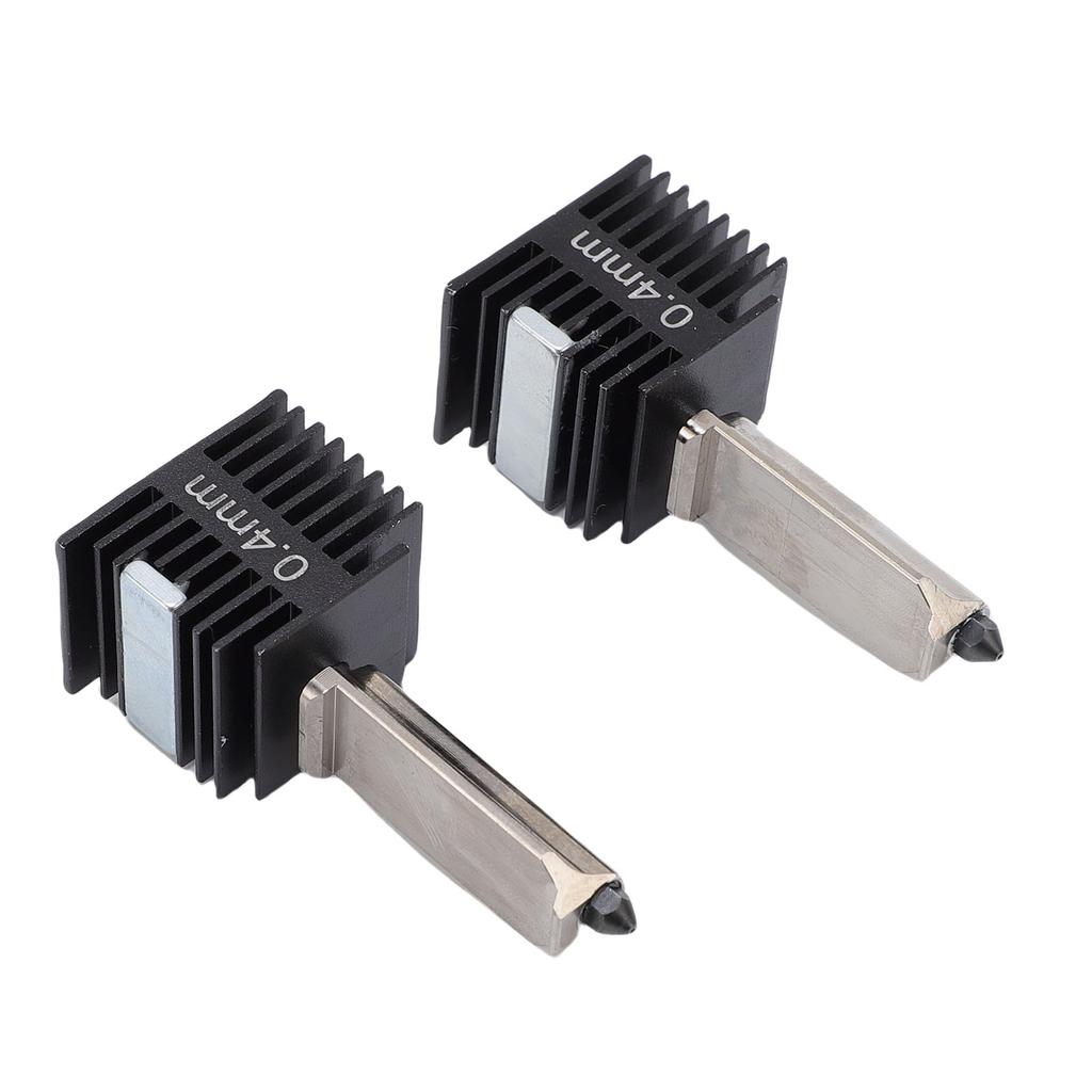 Print Head Hot End Kit 0.4mm Hardened Stainless Steel Print Head Extruder Hot End Kit with 4Pcs