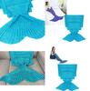 Mermaid Tail Throw Blanket With Acrylic Material For Kids And Adults Perfect For Spring And Fall