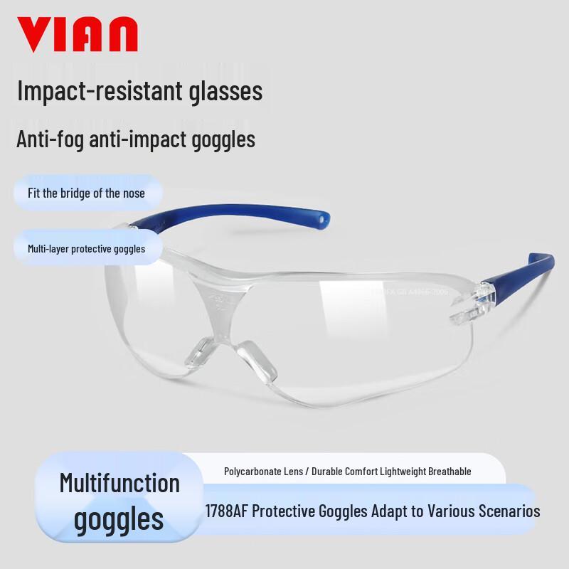 VIAN Anti-Fog Dustproof Safety Goggles