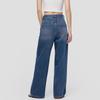Gap Women's 2025 Mid-Rise Washed Cotton Non-Stretch Wide-Leg Jeans