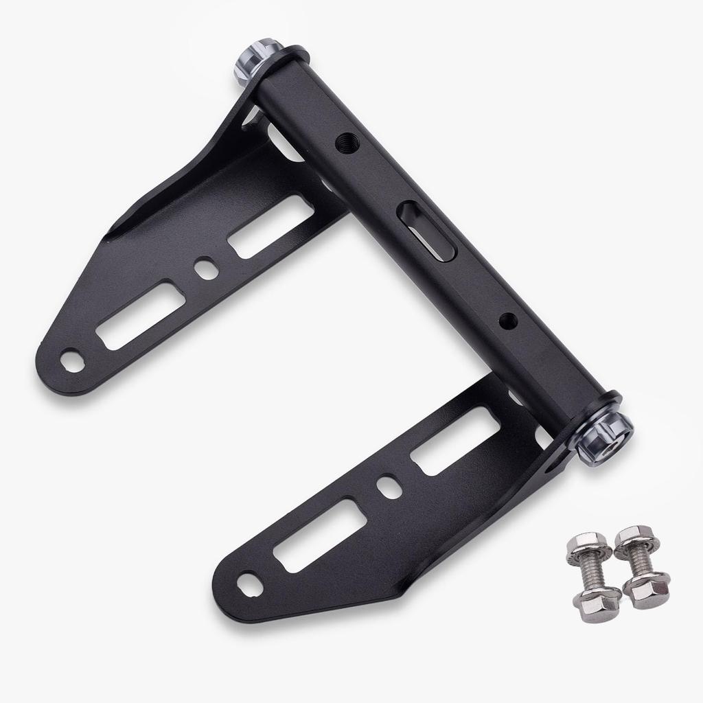 LEDISHUN Motorcycle Windscreen Offset Bracket for Suzuki 250SX V-Strom ('23) <8BK-EL11L> (Titanium Black)