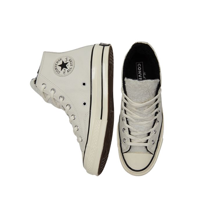 Converse Chuck 70 High Cozy Utility - Czapla Sneakersy Unisex Białe Czarne 172365C