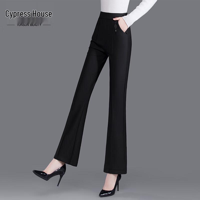 

Sibaishe Women s High-Waist Slim Flared Commuter Pants S