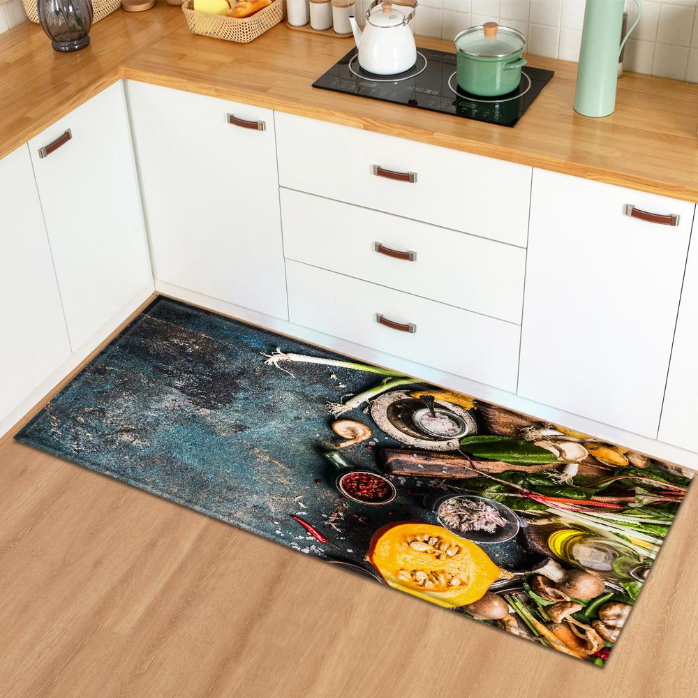 Home Bedroom Living Room Long Carpet Entrance Bathroom Non-slip Floor Mat Modern Kitchen Carpet