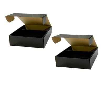 Storage Box DXL Black Set of 2