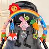 Baby Unicorn Teething Toy With Plush Material For Car Seat And Crib Decor