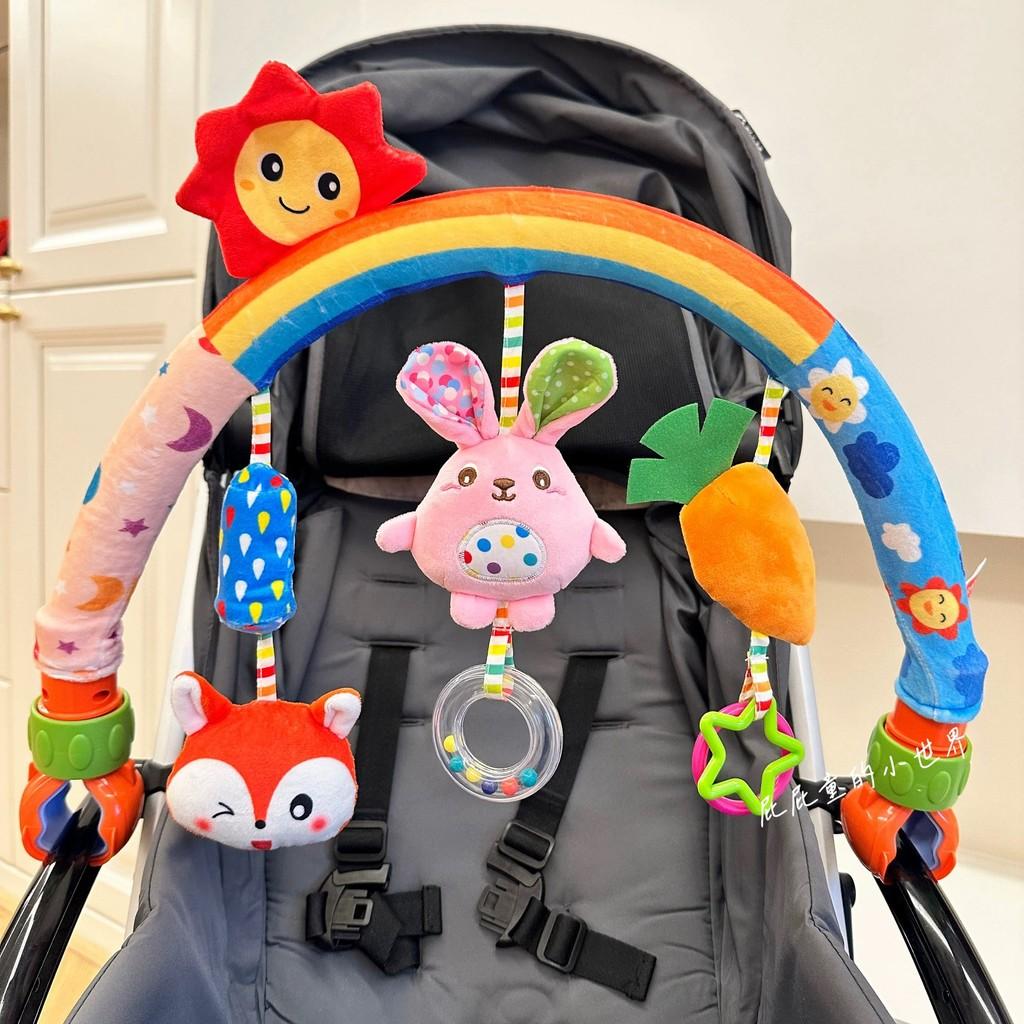 Baby Unicorn Teething Toy With Plush Material For Car Seat And Crib Decor