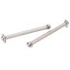 2Pcs Metal Stainless Steel Rear CVD Drive Shaft Dogbone for WLtoys 104072 Car RC Car Upgrade Parts Accessories