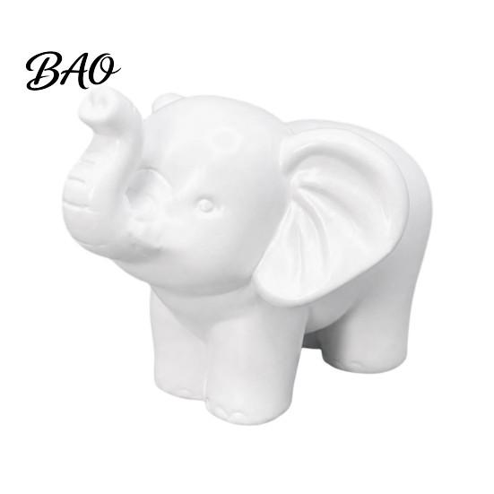 Minimalist Room Decor Accessories Mini Resin Elephant Figurine, Good Luck Statue Tabletop Decor, Animal Collectibles for Lovers Small Ornament