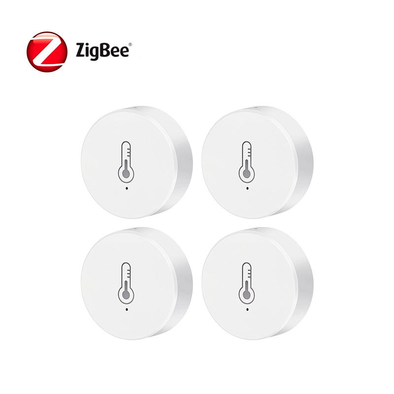 Tuya ZigBee Real Time Temperature And Humidity Sensor Work With Alexa Google Home Smart Home Smart Life/Tuya Smart App Control