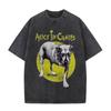 Limitierte Gewaschene Vintage Rockband Alice in Chains T-Shirts Herren Damen Retro Gothic Punk T-Shirts Herren Freizeit Übergroße T-Shirts