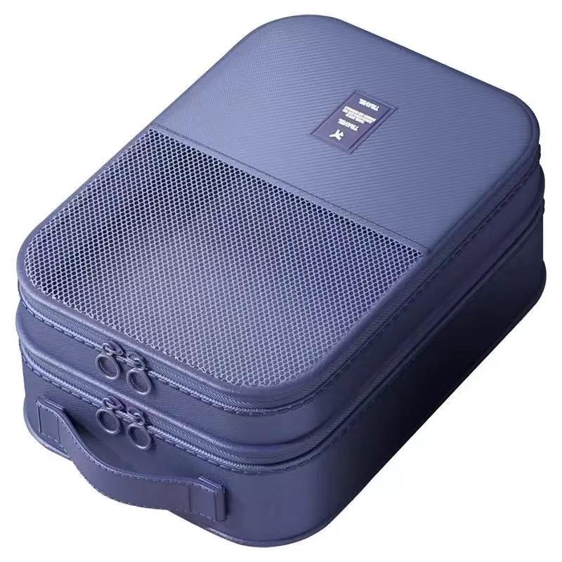 

1pc Travel Shoe Storage Bag Large Capacity Multi-Functional Space-Saving Luggage Multiple Compartments for Shoes and Accessories 1pc темно-синий