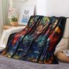Colorful Dragons  Print Flannel Blanket, High quality Comfortable for All Seasons, Home Decor, Warmth and Comfort
