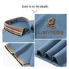 MONTAGUT Men's Silk Blend Cooling Color-Block Polo Shirt