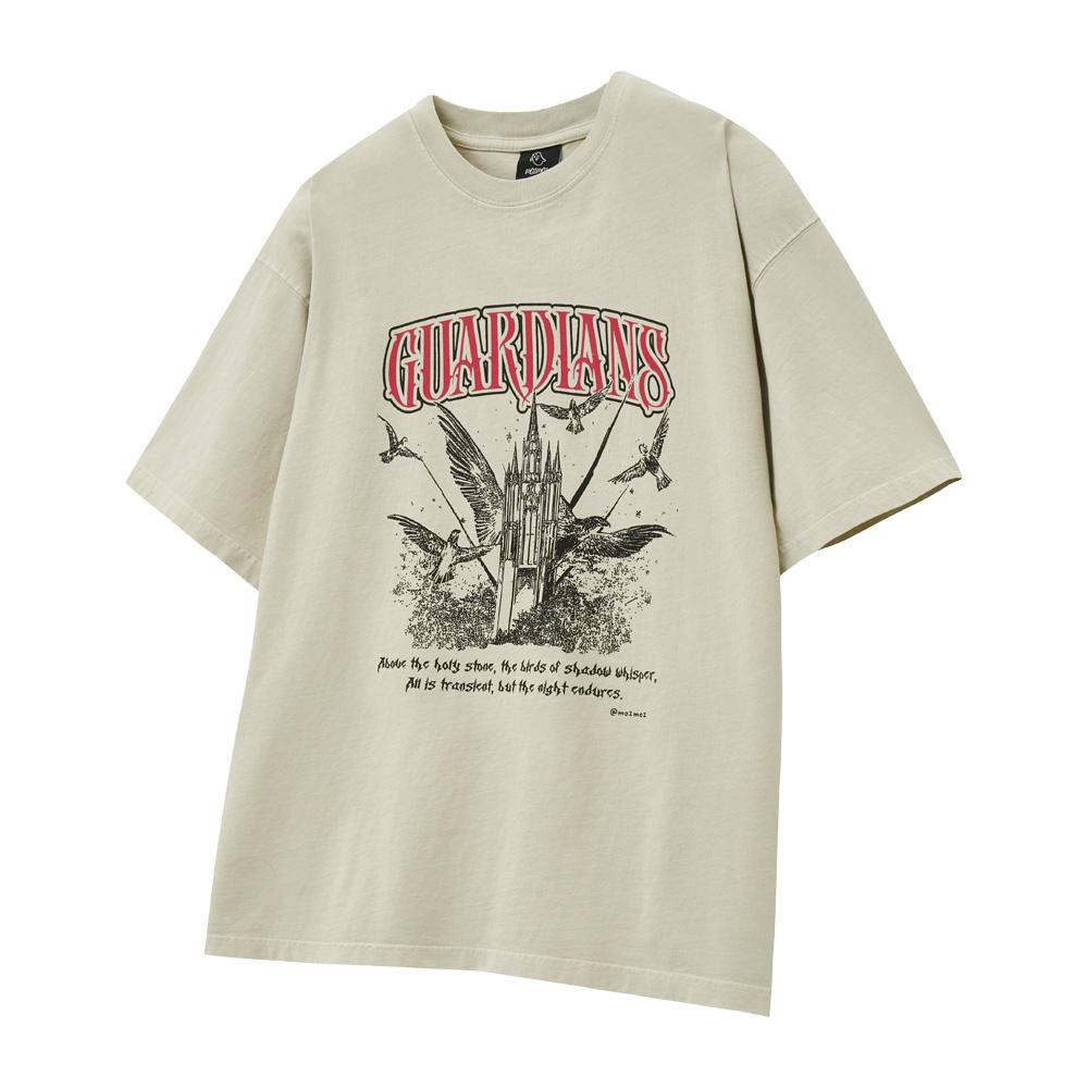 MOZMOZ [Set] Graphic Pigment Oversized Short Sleeve T-Shirt Part04