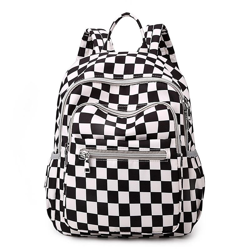 

Женский многофункциональный рюкзак с принтом для путешествий на открытом воздухе, большой емкости чёрный