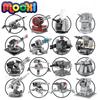 MOOXI Classic Military Space Wars Movie Weapons Gun Cannon Model MOC Bricks DIY Assembled Building Blocks Compatible Figures Toy