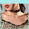 Gothic Skull Choker Necklace With Studded Leather Strap For Style And Unisex Wear