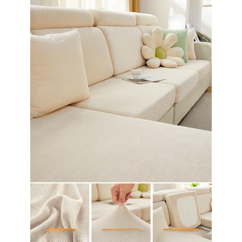 

Чехол для дивана с защитой от царапин, универсальный универсальный синельный чехол Four Seasons, универсальный эластичный чехол для дивана, подушка 65-85cm，120-135cm，5-20cm