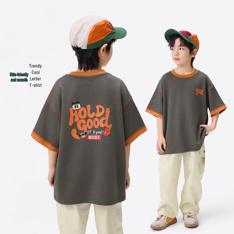 Boys Trendy Letter Short-Sleeved T-shirt 120