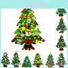 Led 3m Lights Felt Christmas Tree Kids Toddlers Xmas Diy Wall Hanging Decoration