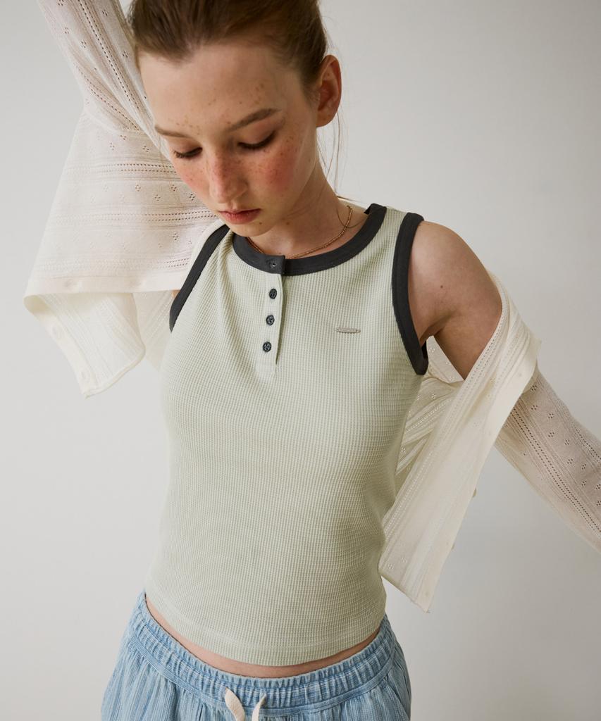 COVERNAT WOMAN Ringer Sleeveless Light Green