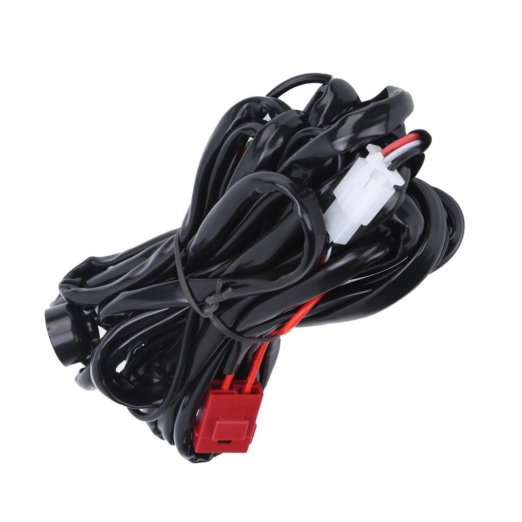 9.8ft LED Spotlights Wiring Harness 12V 40A 1to2 with DT Connector IP67 Waterproof Universal