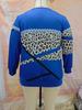 Women's European V-Neck Zipper Top - Autumn/Winter Long-Sleeve Print