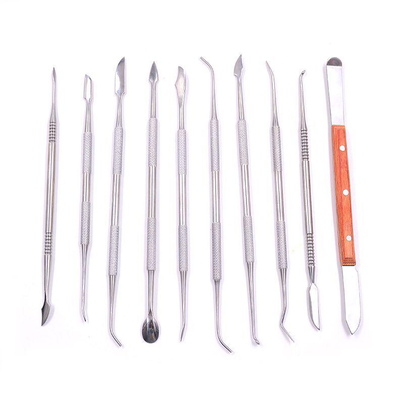 Set de Îngrijire Dentară din Oțel Inoxidabil: Instrumente de sculptat și umplere cu cuțit și lingură de ceară